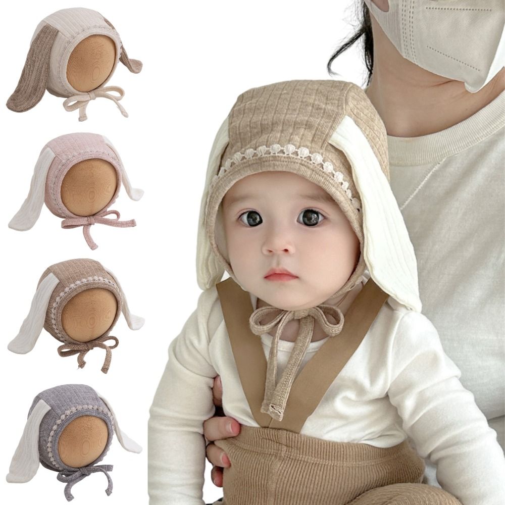 Infant Beanie Hat With Ears - Korean Cute Baby Ear Protection Hats