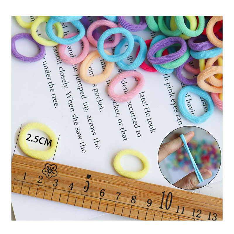 50/100Pcs 2.5cm Elastic Hair B - đánh giá và giá Baby Gear