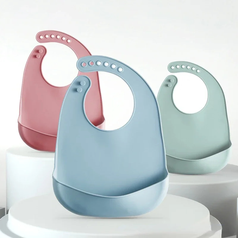 1-3pcs Baby Bib Adjustable Wat - đánh giá và giá Waterproof Baby Bibs Silicone