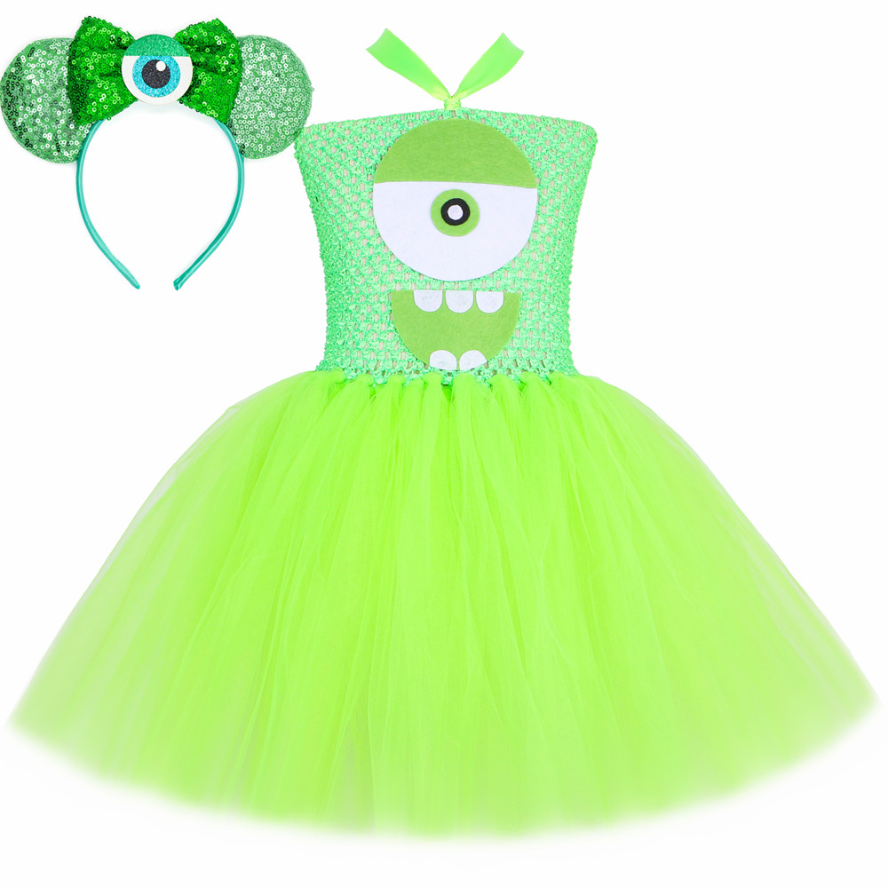 Mike Wazowski Monsters Costume - đánh giá và giá Toddler Girl Tulle Party Dress