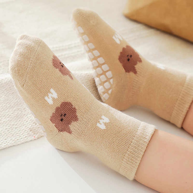 5 Pairs Kids Non-Slip Socks Cu - đánh giá và giá Unisex Baby Socks Non Slip