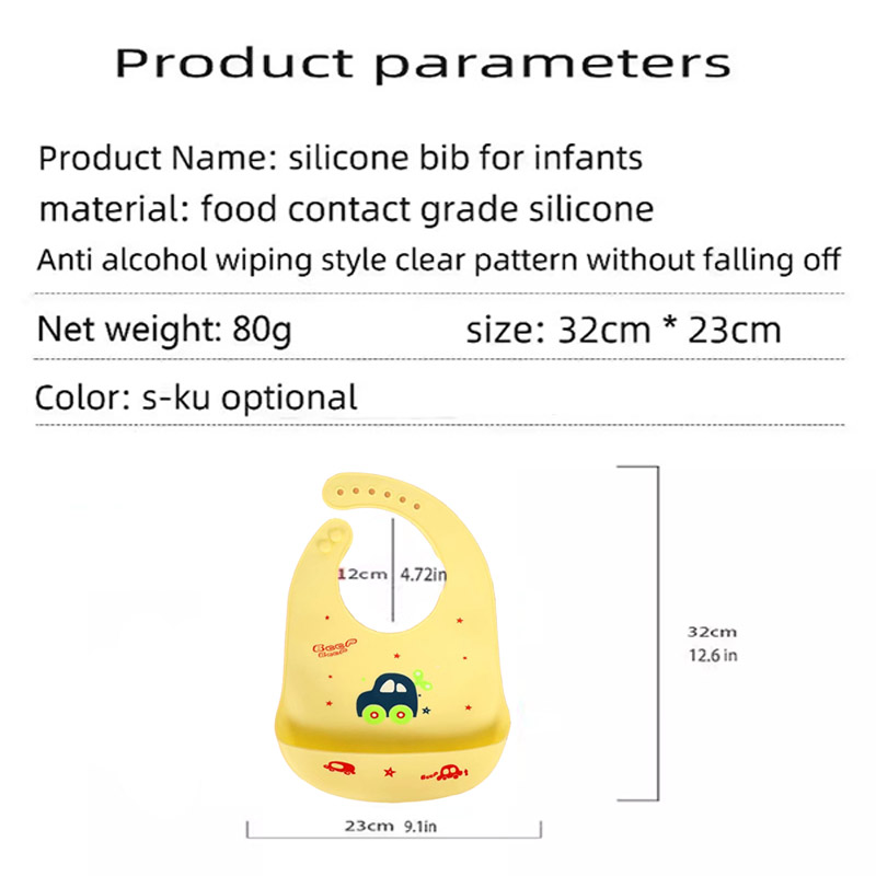 Silicone Baby Feeding Bib Wate - đánh giá và giá Waterproof Baby Bibs Silicone