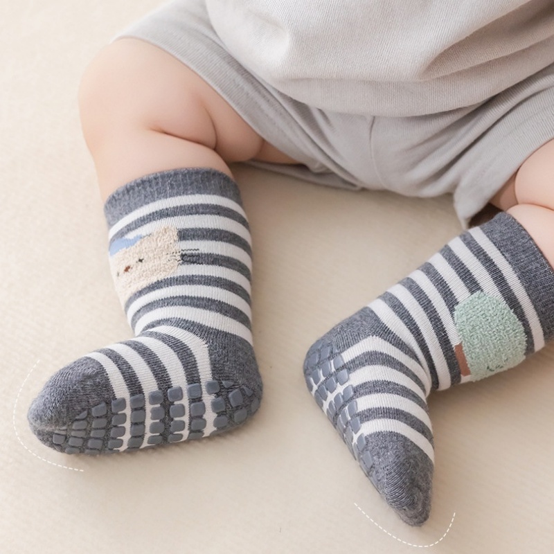 Children's Floor Socks Autumn  - đánh giá và giá Unisex Baby Socks Non Slip