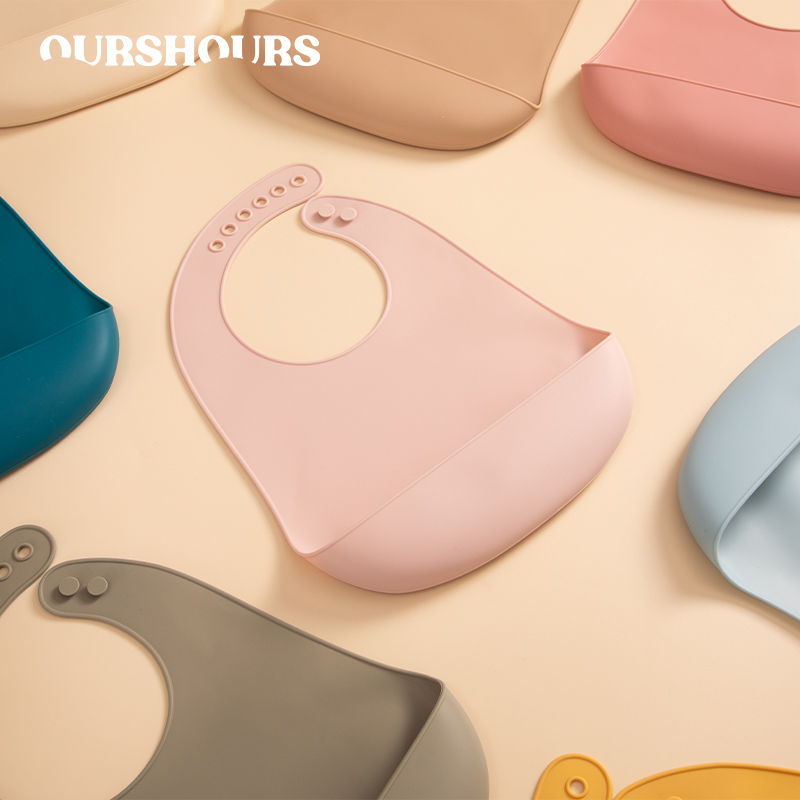 Food Grade Baby Soft Silicone  - đánh giá và giá Waterproof Baby Bibs Silicone