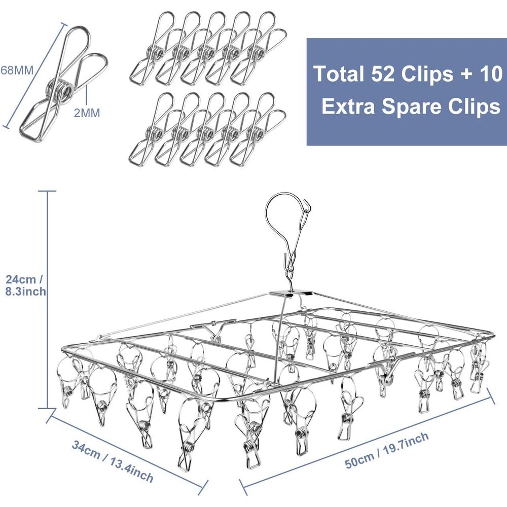 Stainless Steel 52-Clip Laundr - đánh giá và giá Baby Clothes