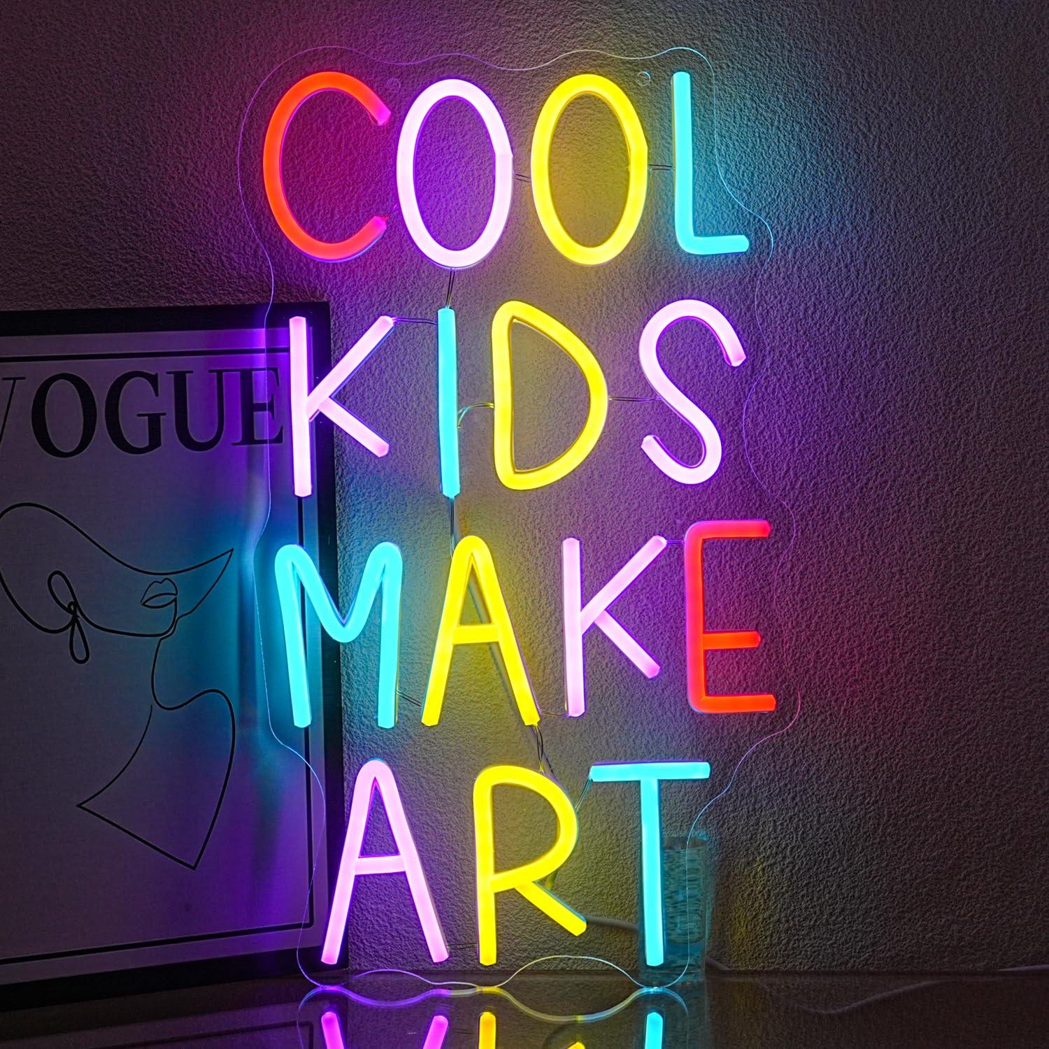 Cool Kids Make Art Neon Sign U - đánh giá và giá Nursery