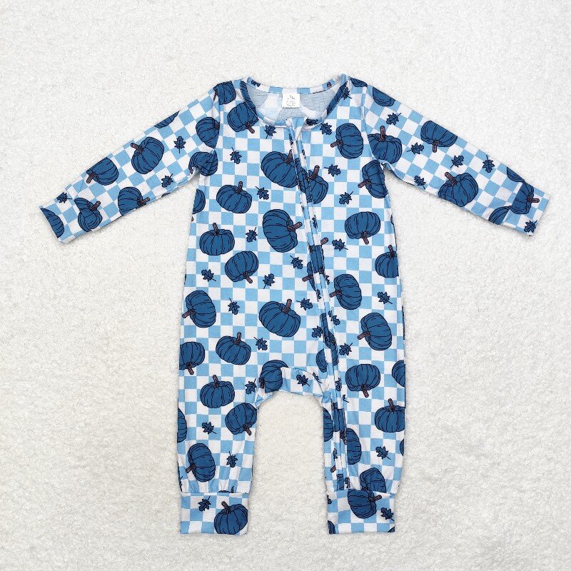 8.21 Bamboo Fly Blue Pumpkin L - đánh giá và giá Cotton Baby Onesies Zipper