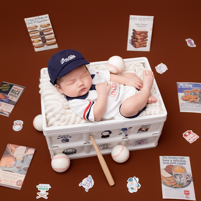 Sport Baseball Theme Newborn B - đánh giá và giá Infant Photography Props Outfit
