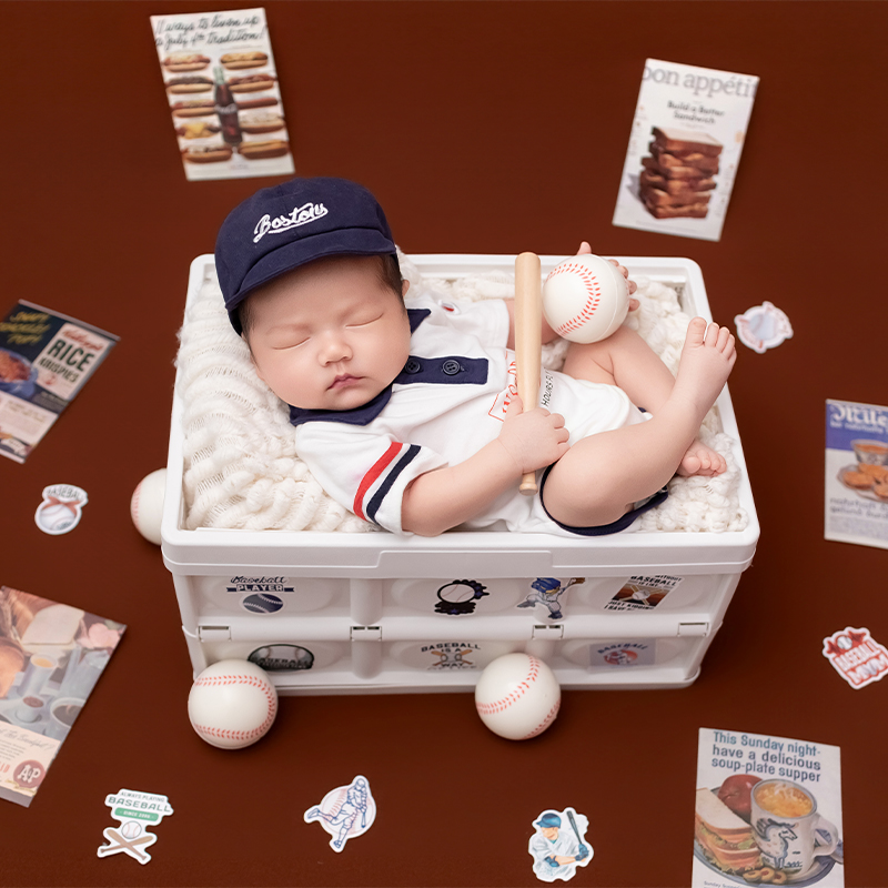 Sport Baseball Theme Newborn B - đánh giá và giá Infant Photography Props Outfit